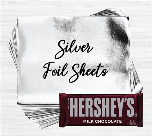 Silver Paper Backed Foil Wrappers for Overwrapping Chocolate Bars - Candy  Wrapper Store