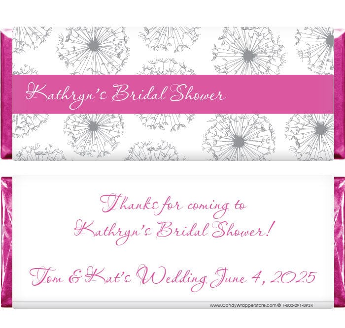 WS222 - Bridal Shower Wishes Candy Bar Wrappers Bridal Shower Wishes Candy Bar Wrappers Candy Wrapper Store