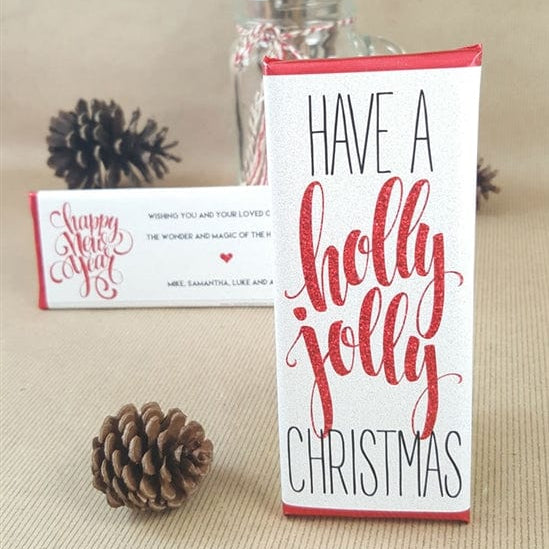 XMAS257 - Have a Holly Jolly Glitter Christmas Candy Bar Wrapper Have a Holly Jolly Christmas Candy Bar Wrapper Candy Wrapper Store