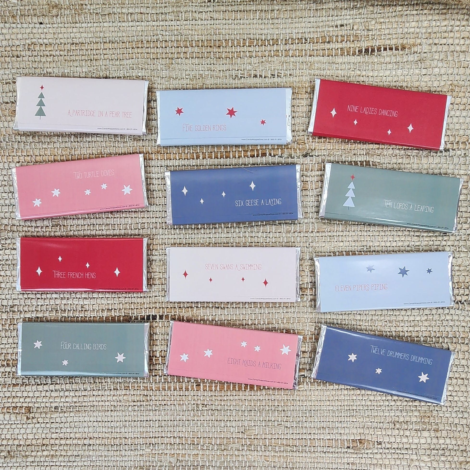 Christmas Themed Candy Bar Wrappers and Party Favors – Candy Wrapper Store