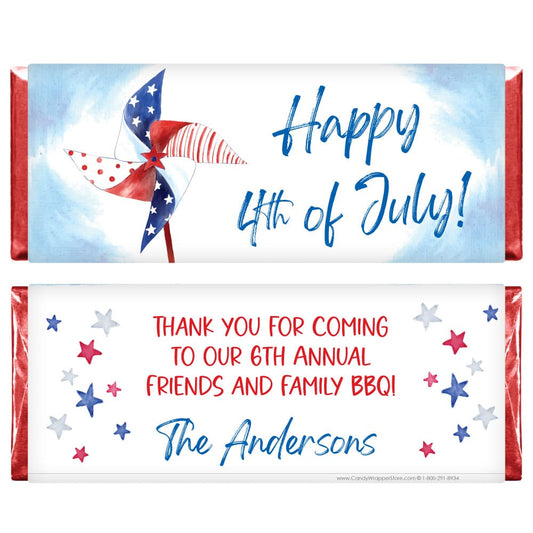 4th of July Pinwheel Candy Bar Wrapper 4th of July Pinwheel Candy Bar Wrapper Candy & Chocolate IND214