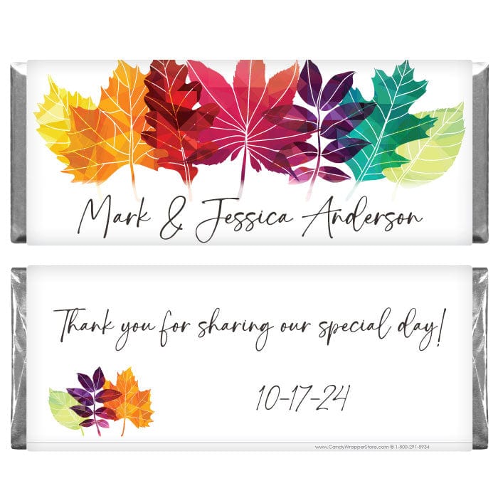 Autumn Leaves Wedding Candy Bar Favor Autumn Leaves Wedding Candy Bar Favor Wedding Favors WA365