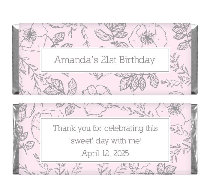 BD278 - Perfect Poppy Birthday Candy Bar Wrappers Perfect Poppy Birthday Candy Bar Wrappers Candy Wrappers BD278