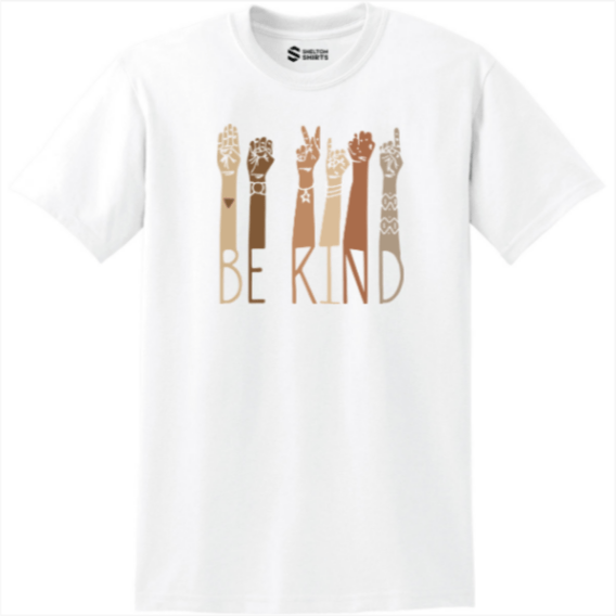 Be Kind Sign Language T-Shirt - Vintage Look and Soft Feel Candy Wrapper Store