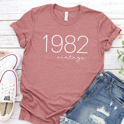 Birthday Year Vintage Super Soft Comfy Cotton T-Shirt Shelton Shirts