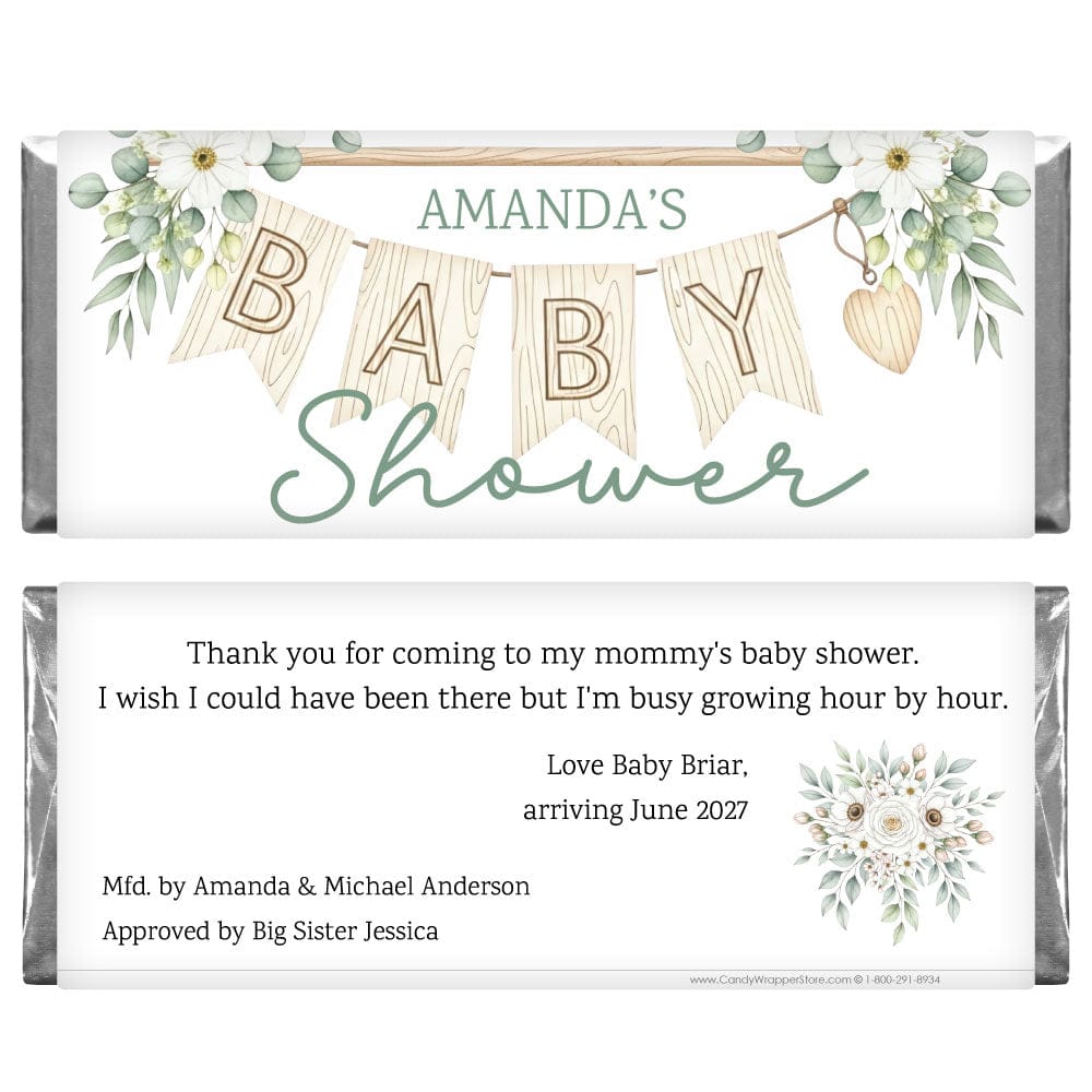 Boho Baby Shower Candy Bar Wrappers Berry Sweet Baby Shower Candy Bar Wrappers Baby & Toddler BS383