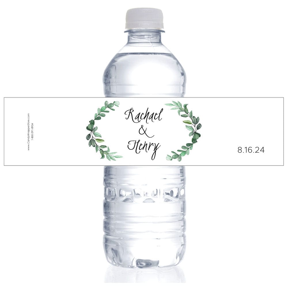 Botanical Bough Wedding Water Bottle Label wbwa480 Botanical Bough Wedding Water Bottle Label W480