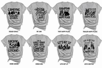 Camping is my Jam Grey Unisex Funny T-Shirt - Many More Camping Designs Available Camping is my Jam Grey Unisex Funny T-Shirt - Many More Camping Designs Available Shelton Shirts