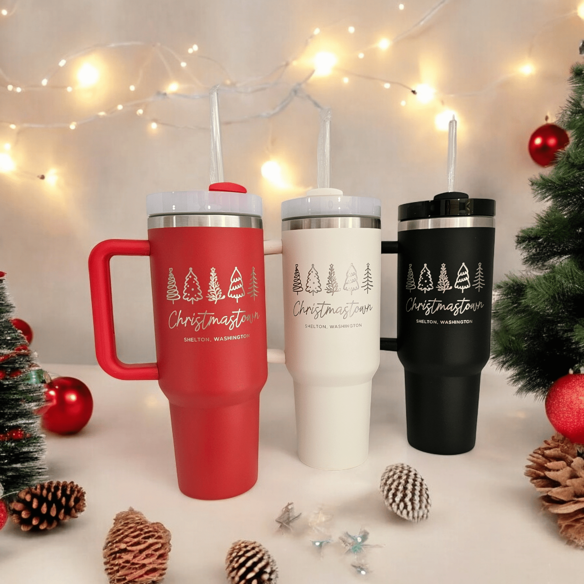 Christmastown Shelton Washington Christmas Trees Tumbler Christmastown Shelton Washington Christmas Trees Tumbler Mugs Candy Wrapper Store