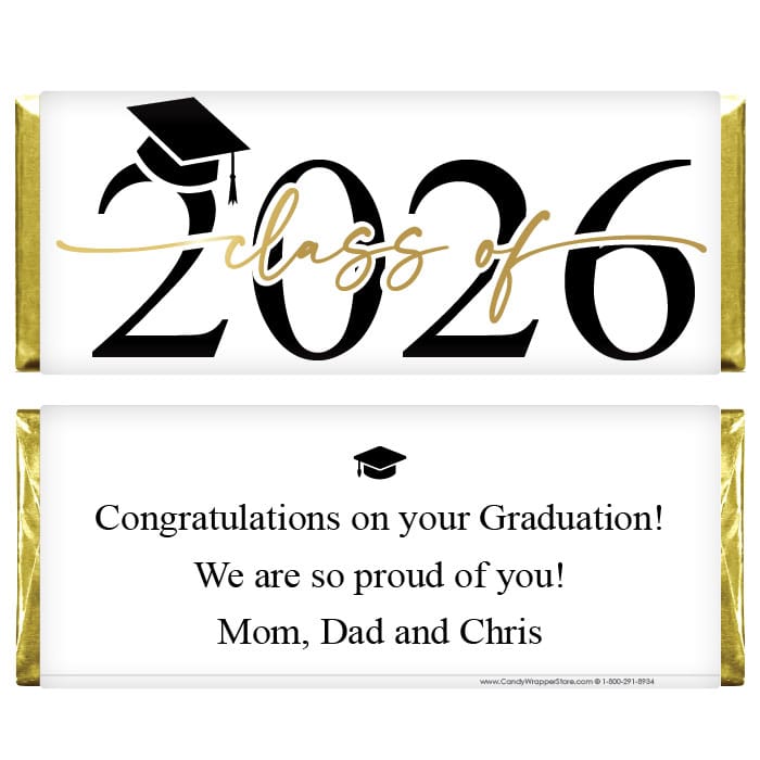 Class of 2026 Graduation Candy Bar Wrappers Class of 2025 Graduation Candy Bar Wrappers Candy Wrappers GRAD362