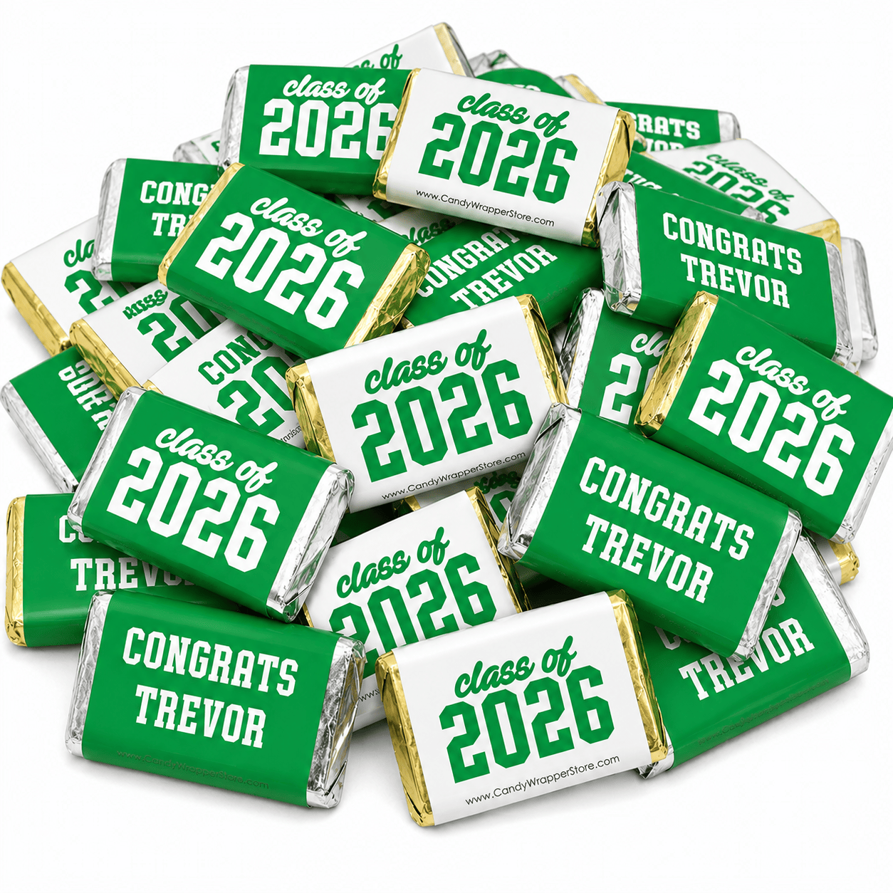 Class of 2026 Jersey Duo Graduation Miniature Candy Bar Wrappers Class of 2026 Jersey Duo Graduation Miniature Candy Bar Wrappers Party Favors grad