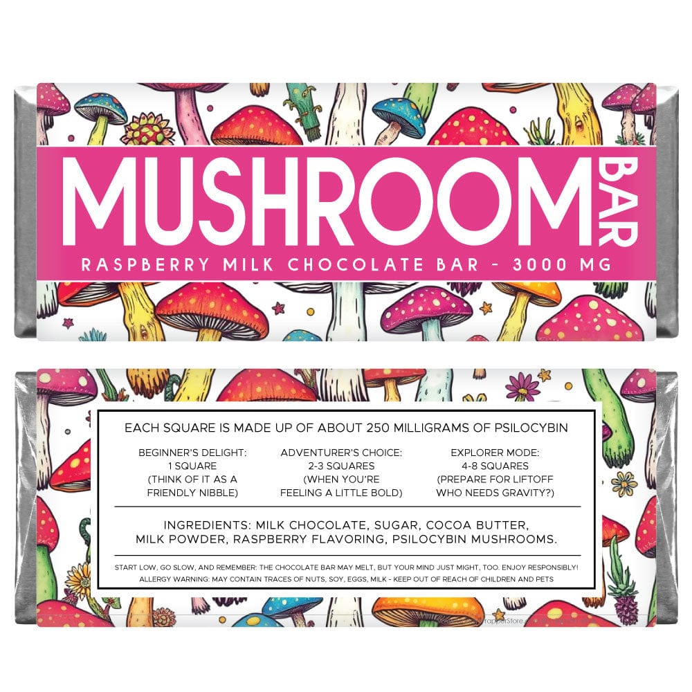 Colorful Mushroom Bar Wrapper and Foil - MUSH206 Candy & Chocolate mushroom