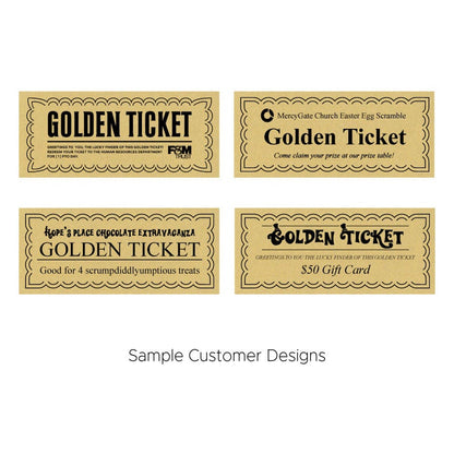 Custom Golden Ticket Custom Reese's 2 Peanut Butter Cups Wrappers customwrapper