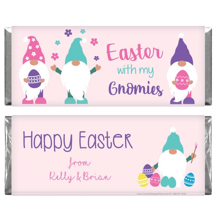 Easter with my Gnomies Candy Bar Wrappers - EASTER210 Easter with my Gnomies Candy Bar Wrappers Seasonal & Holiday Decorations EASTER210