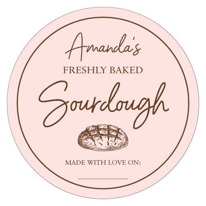 Freshly Baked Sourdough Personalized Stickers Freshly Baked Sourdough Personalized Stickers Stickers Slove100