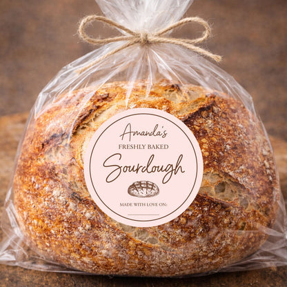 Freshly Baked Sourdough Personalized Stickers Freshly Baked Sourdough Personalized Stickers Stickers Slove100
