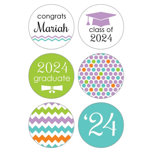 GRADkiss3 - Graduation Oh the Places Youll Go! Hersheys Kisses Set of 6 designs Graduation Hersheys Kisses Set of 6 designs Party Favors Candy Wrapper Store