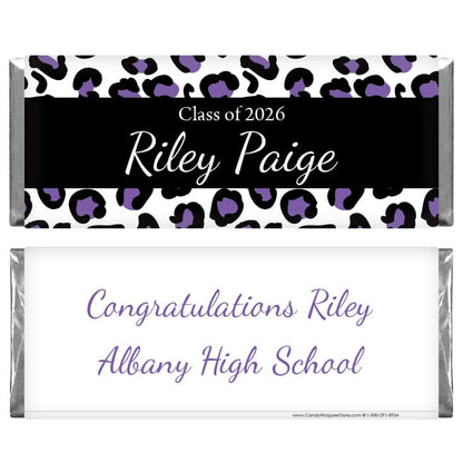 Graduation Leopard Print Candy Bar Wrappers Graduation Leopard Print Candy Bar Wrappers Candy Wrappers GRAD230