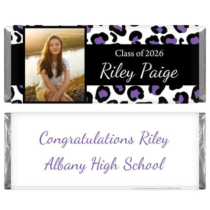 Graduation Leopard Print Photo Candy Bar Wrappers Graduation Leopard Print Photo Candy Bar Wrappers Candy Wrappers GRAD230