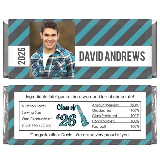 Graduation Slanting Stripes Photo Wrapper Graduation Slanting Stripes Photo Wrapper Party Favors GRAD417