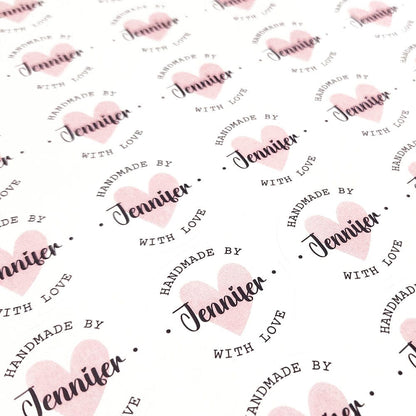 Handmade with Love Personalized Stickers Handmade with Love Personalized Stickers Slove100