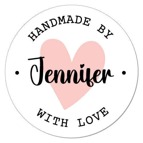 Handmade with Love Personalized Stickers Handmade with Love Personalized Stickers Slove100