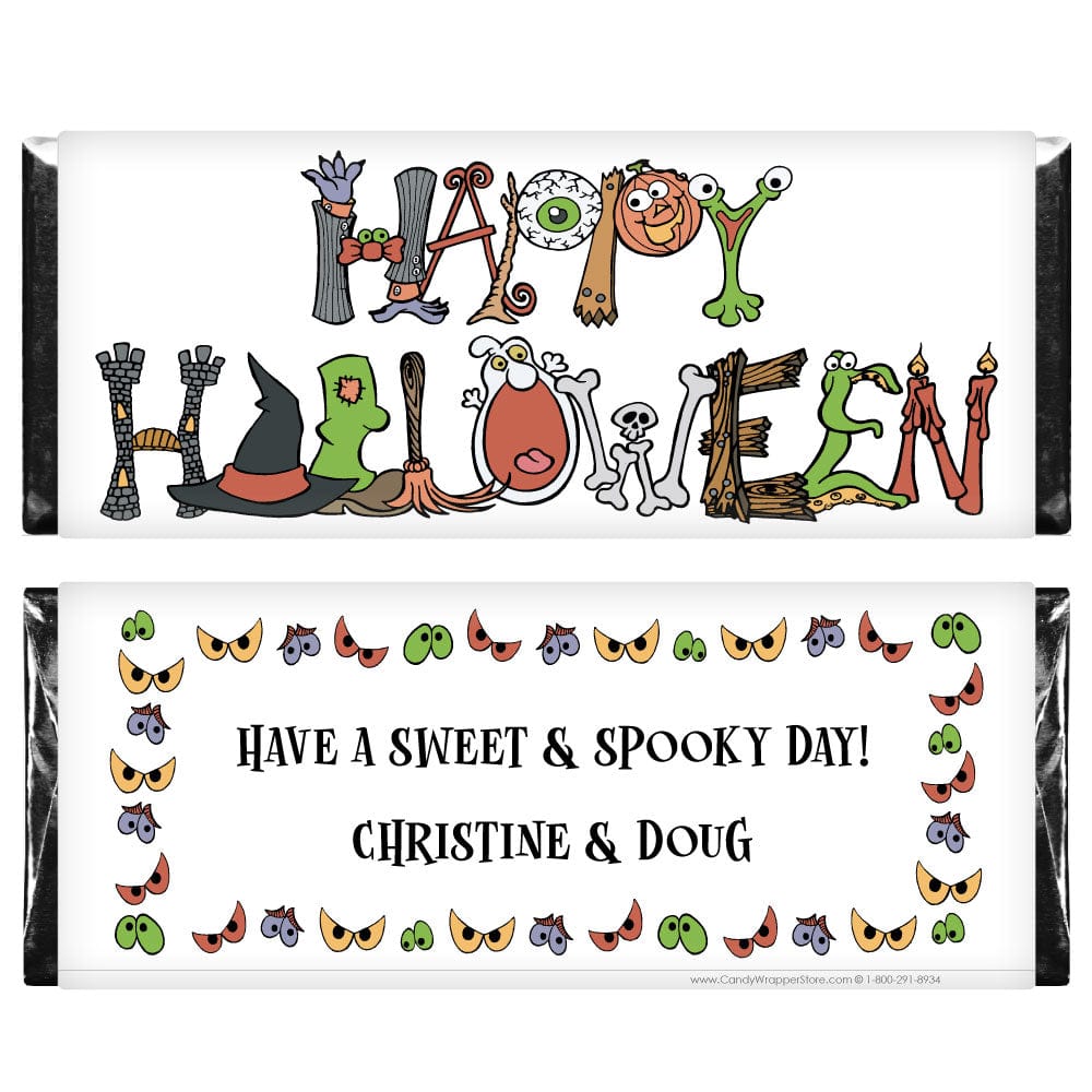 Happy Halloween Graphics Wrapper - HAL204 Happy Halloween Graphics Wrapper Party Supplies HAL204