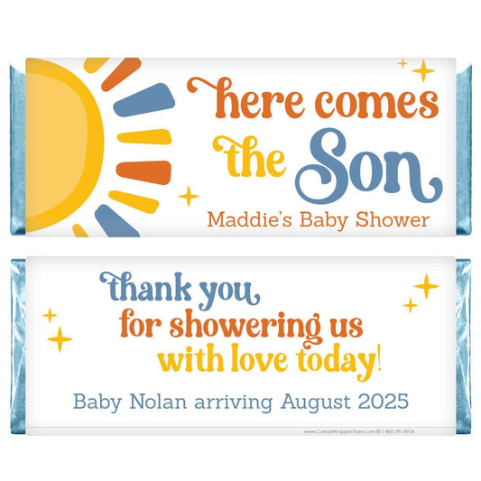 Here Comes The Son Baby Shower Candy Bar Wrappers Baby & Toddler BS306