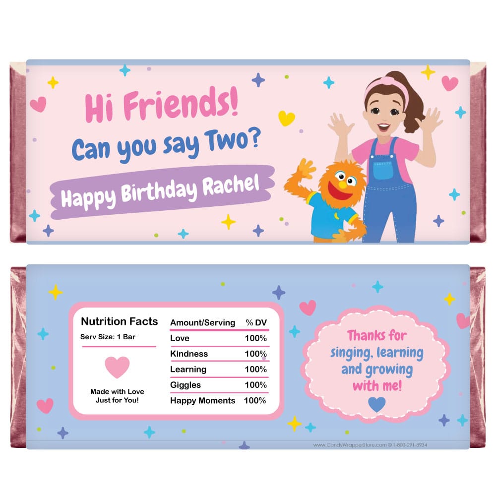 Hi Friends Birthday Candy Bar Wrapper Hi Friends Birthday Candy Bar Wrapper Candy Wrappers BD550