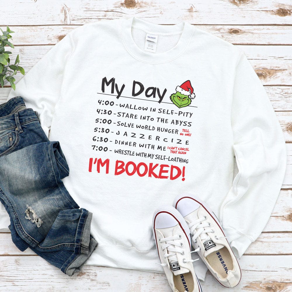 Im Booked! The Grinch Routine Crewneck Sweatshirt Im Booked! The Grinch Routine Crewneck Sweatshirt Shelton Shirts