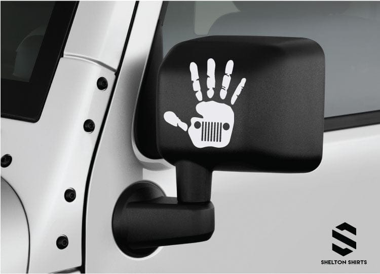 Jeep Wave Vinyl Decal Sticker for Driver Side Mirror Jeep Wave Vinyl Decal Sticker for Driver Side Mirror Candy Wrapper Store