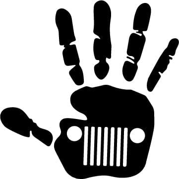 Jeep Wave Vinyl Decal Sticker for Driver Side Mirror Jeep Wave Vinyl Decal Sticker for Driver Side Mirror Candy Wrapper Store