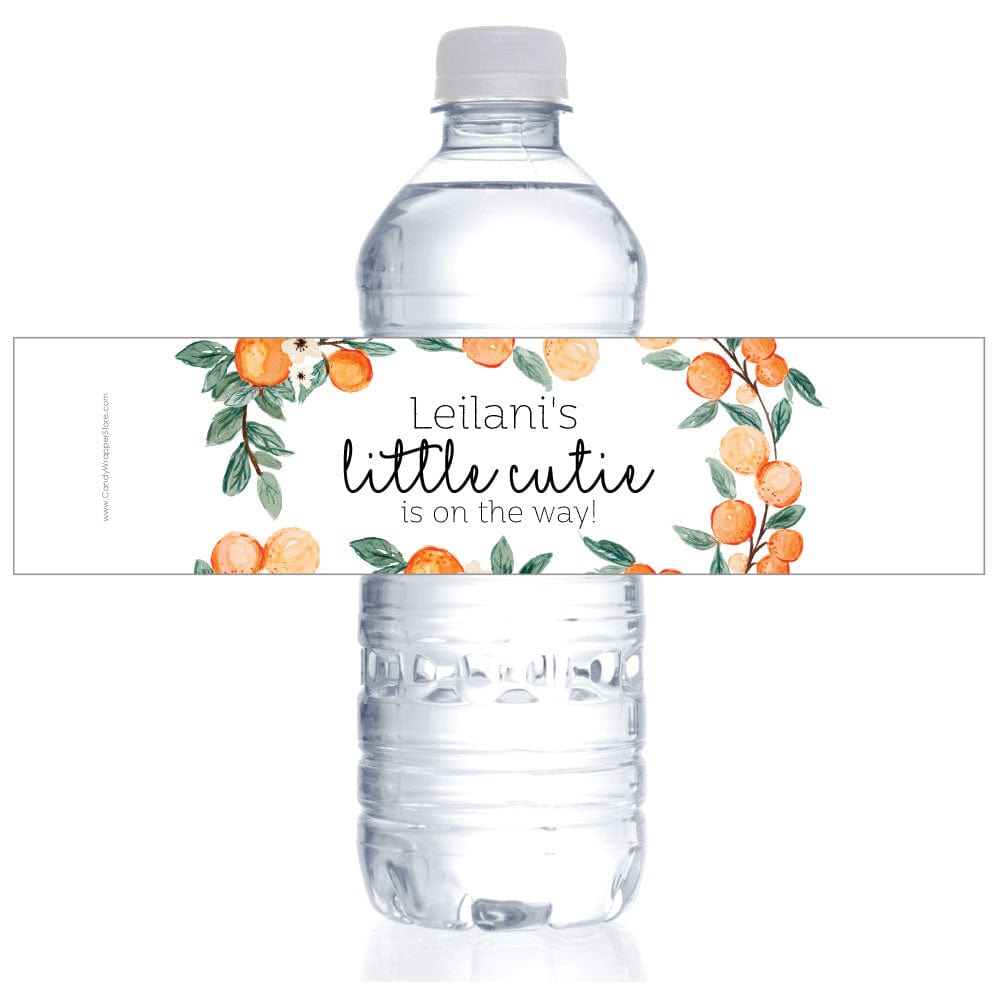 Little Cutie Baby Shower Water Bottle Labels - WBBS363 Little Cutie Baby Shower Water Bottle Labels Water Bottle Labels BS363