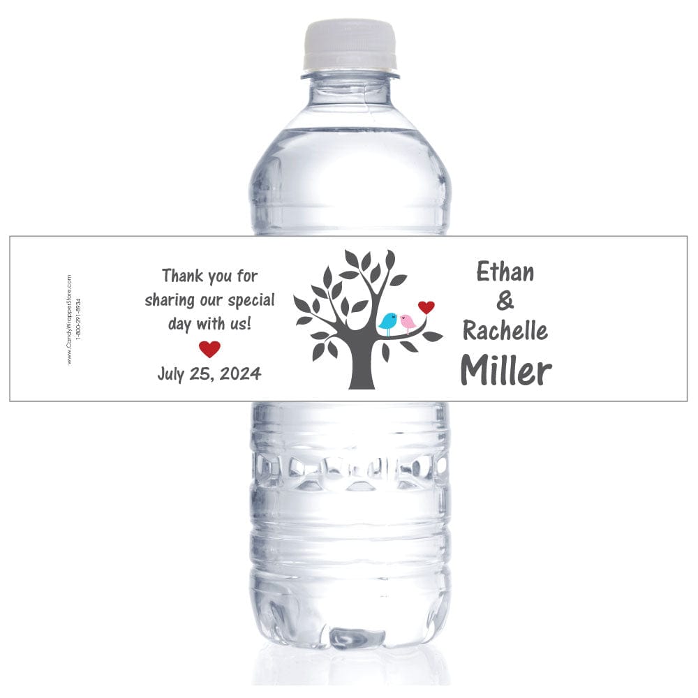 Love Birds Wedding Water Bottle Labels Party Favors WA287