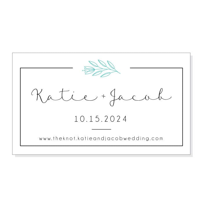Simple Hand Drawn Floral Accent Wedding Save the Date Magnets wa475