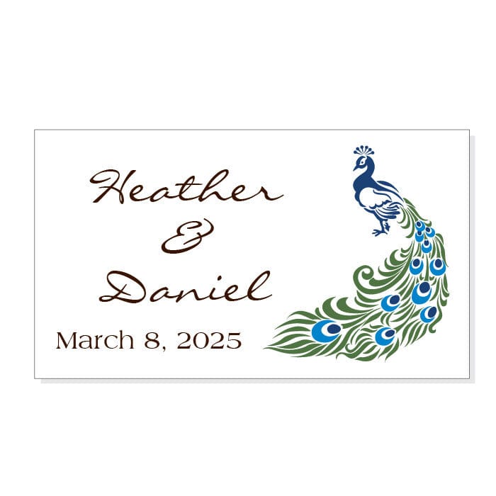 MAGWA270 - Wedding Peacock Save the Date Magnet Wedding Peacock Save the Date Magnet wa270