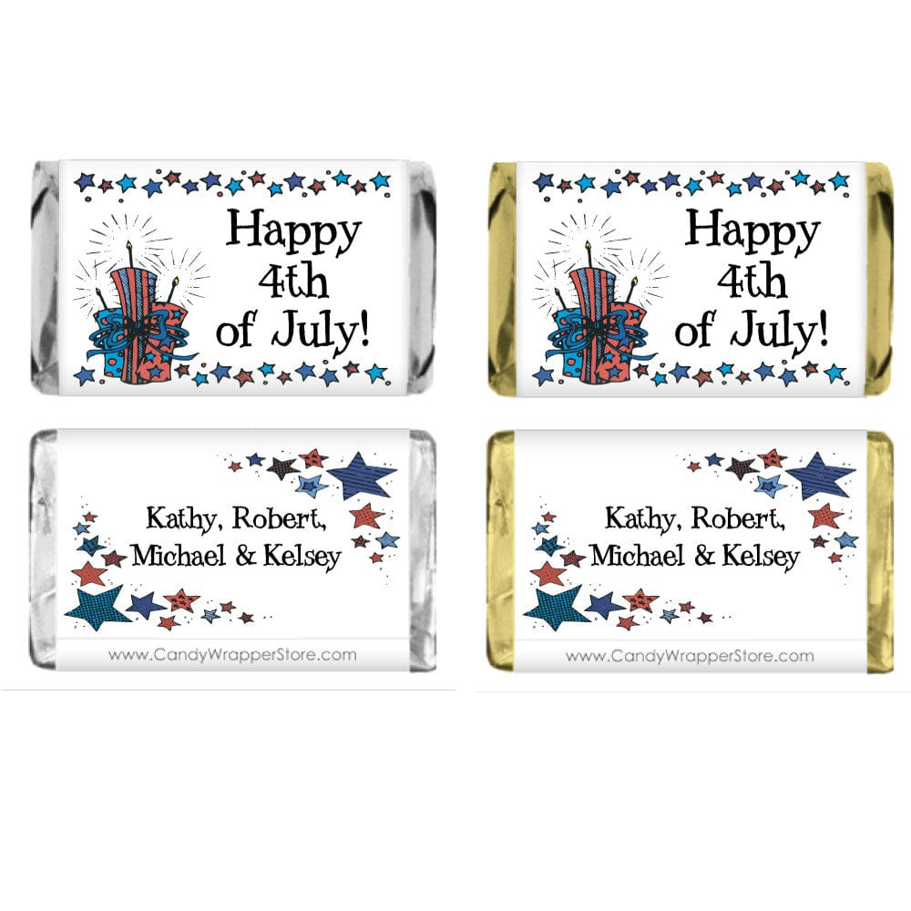 Miniature 4th of July Stars Wrappers – Candy Wrapper Store