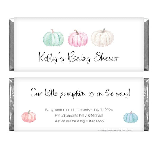 Our Little Pumpkin is on the Way Baby Shower Candy Bar Wrappers - BS377 Our Little Pumpkin is on the Way Baby Shower Candy Bar Wrappers Baby & Toddler BS377