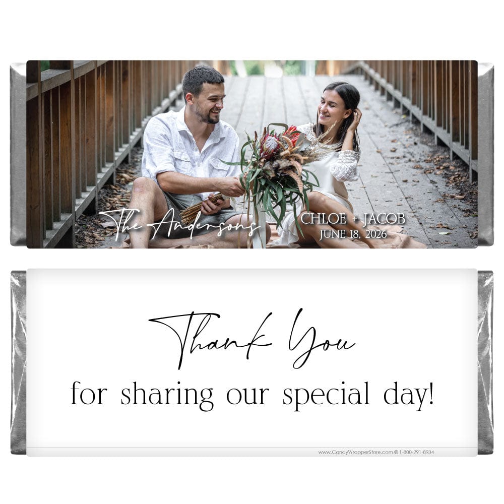 Our Love Story Wedding Photo Candy Bar Wrappers Our Love Story Wedding Photo Candy Bar Wrappers Regular Size Wrapper WA494
