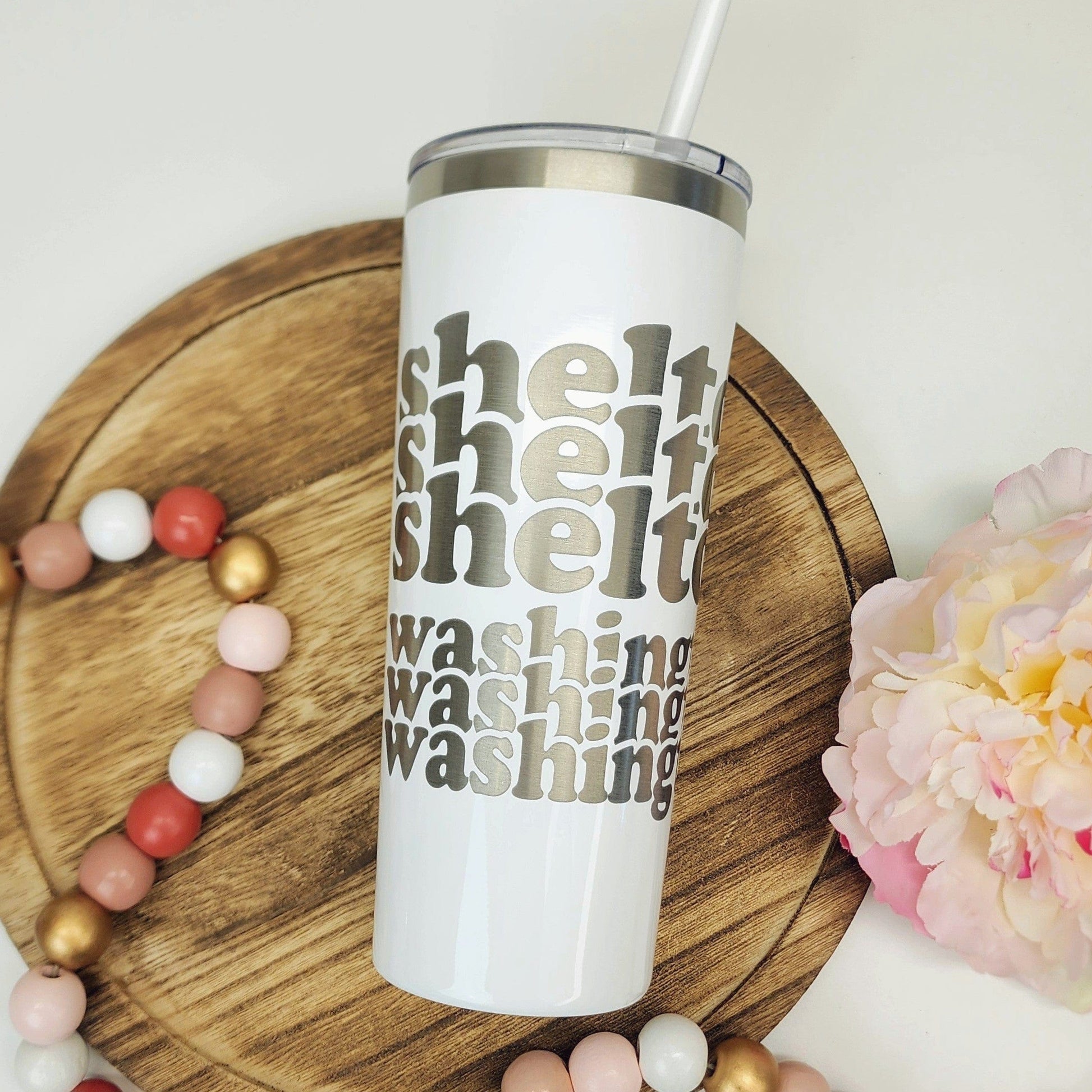 Personalized City and State Triad Font 22oz Tumbler - Add your own text Mugs Candy Wrapper Store