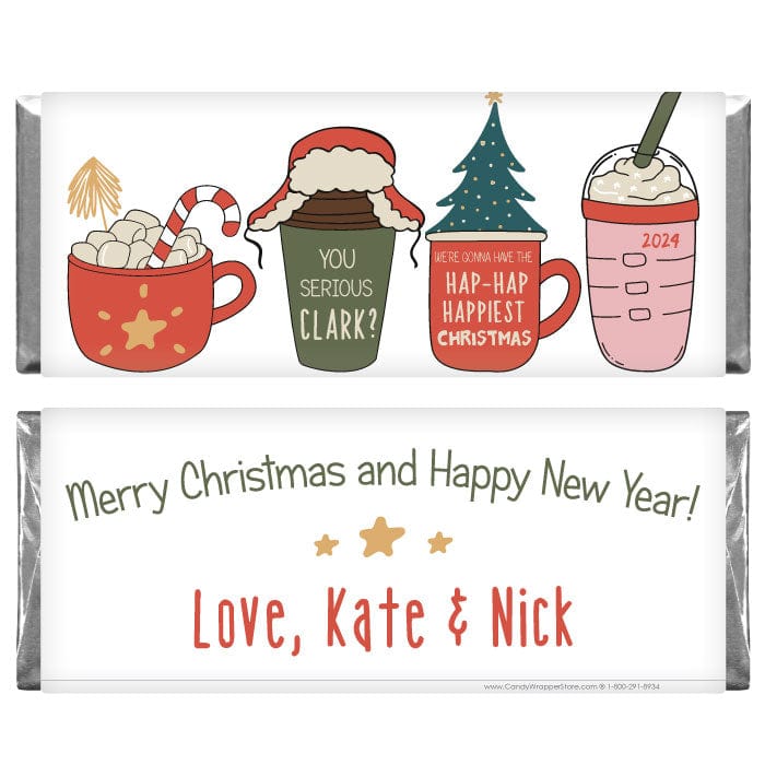 Personalized Clark and Coffee Christmas Vacation Card Candy Wrapper Personalized Clark and Coffee Christmas Vacation Card Candy Wrapper Candy Wrappers XMAS290