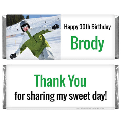 Personalized Photo Birthday Candy Bar Wrapper - BD525 Personalized Photo Birthday Candy Bar Wrapper Candy Wrappers BD525