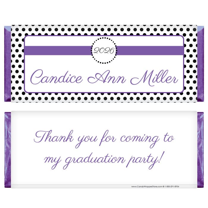 Petite Dots Graduation Candy Bar Wrapper Petite Dots Graduation Hershey's Candy Bar Wrappers Candy Wrappers grad226