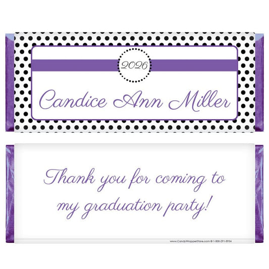 Petite Dots Graduation Candy Bar Wrapper Petite Dots Graduation Hershey's Candy Bar Wrappers Candy Wrappers grad226