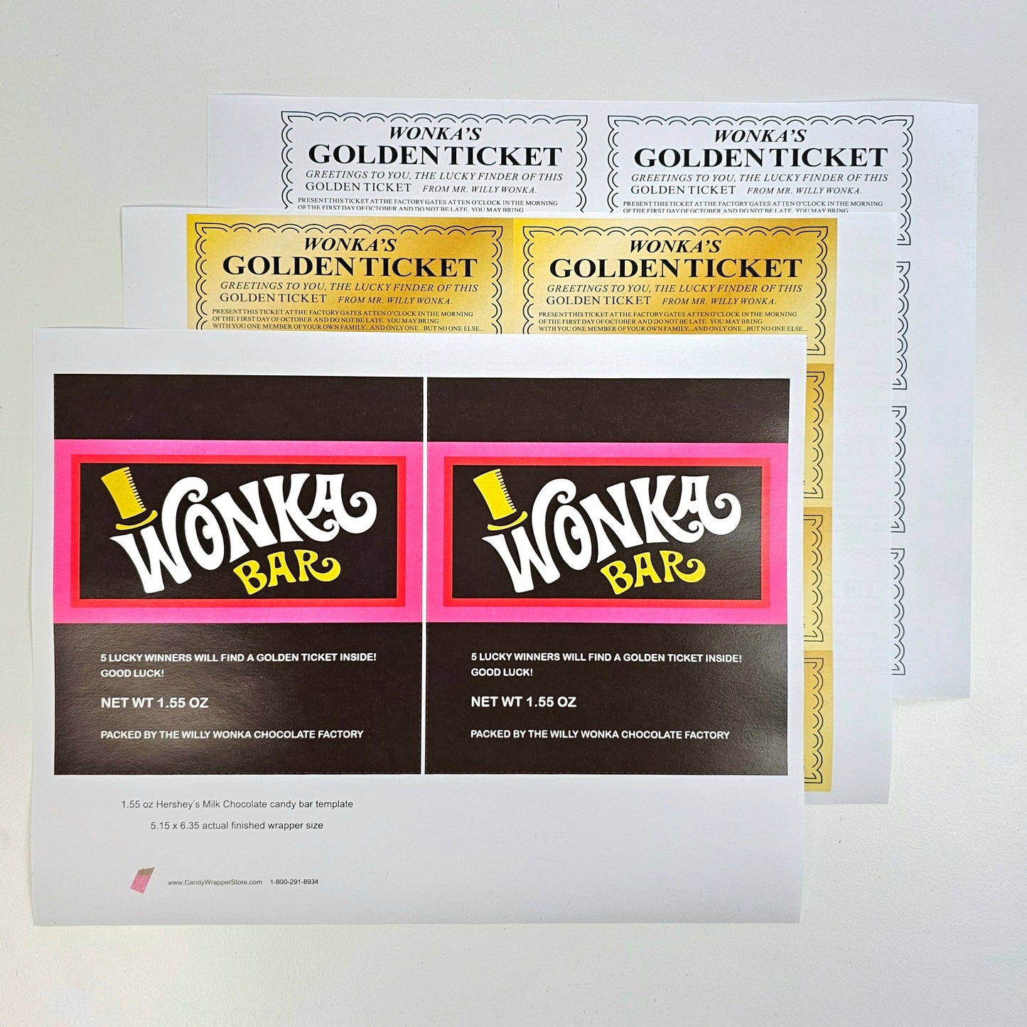 Printable Wonka Bar Wrapper and Golden Ticket – Candy Wrapper Store printable-wonka-bar-wrapper-and-golden-ticket-candy-wrapper-store