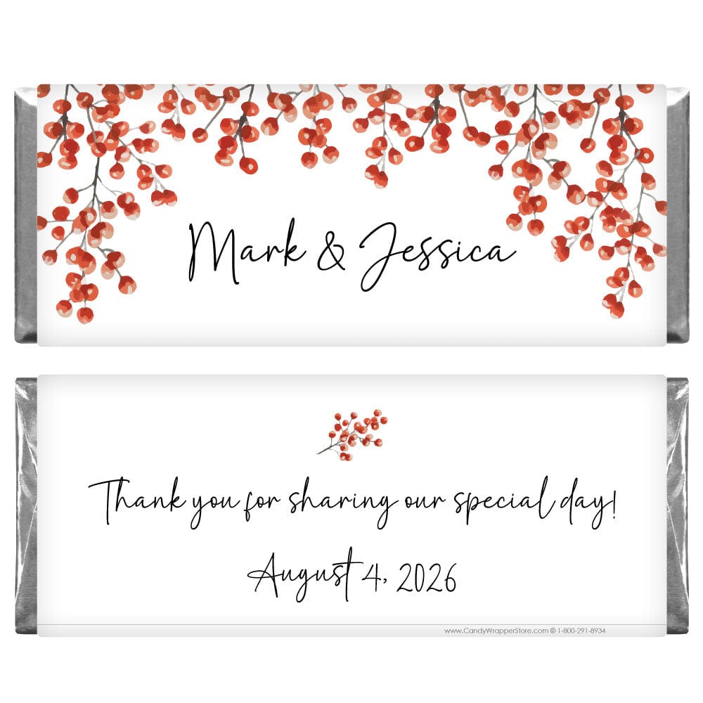 Red Berries Wedding Candy Bar Favor Red Berries Wedding Candy Bar Favor Wedding Favors WA452