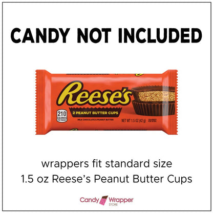 Reeses Peanut Butter Cups Custom Wrapper Custom Reese's 2 Peanut Butter Cups Wrappers customwrapper