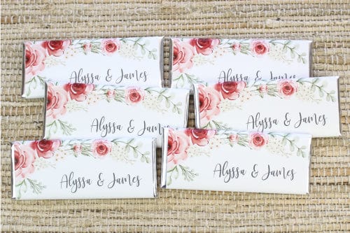 Quinceanera Watercolor Floral Candy Bar Wrappers – Candy Wrapper Store