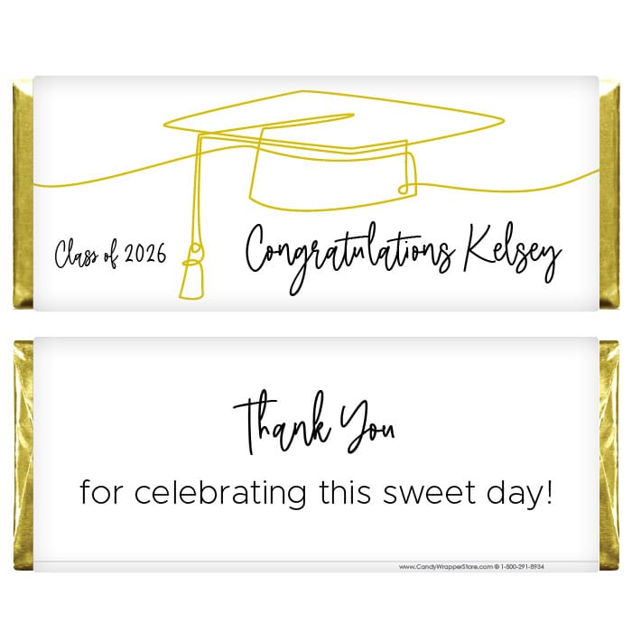 Scribble Graduation Hat Candy Bar Wrappers Scribble Graduation Hat Candy Bar Wrappers Candy Wrappers GRAD262