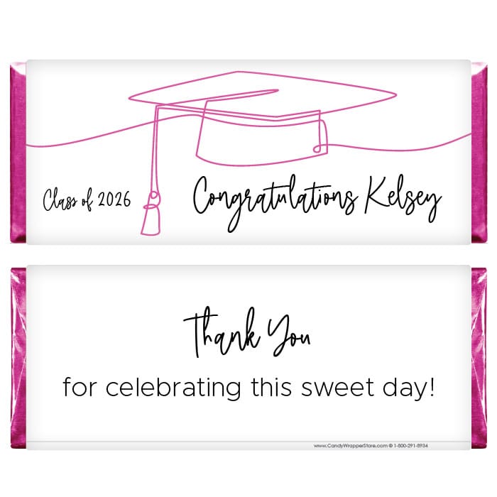 Scribble Graduation Hat Candy Bar Wrappers Scribble Graduation Hat Candy Bar Wrappers Candy Wrappers GRAD262